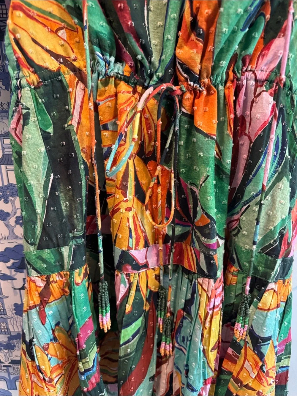 FARM Rio Green Multi Tropical Mini Dress - Picture 4 of 5